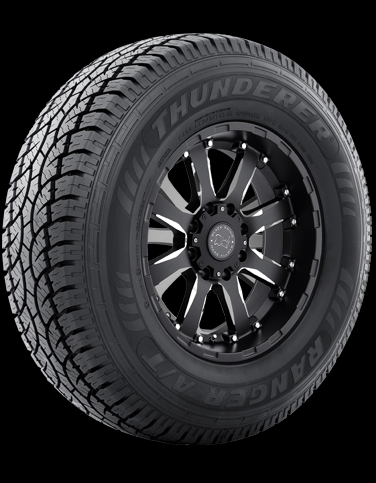 LT285/75R16 THUNDERER RANGER R404 A/T 10PLY 126/123S BSW 80PSI+ROAD HAZARD