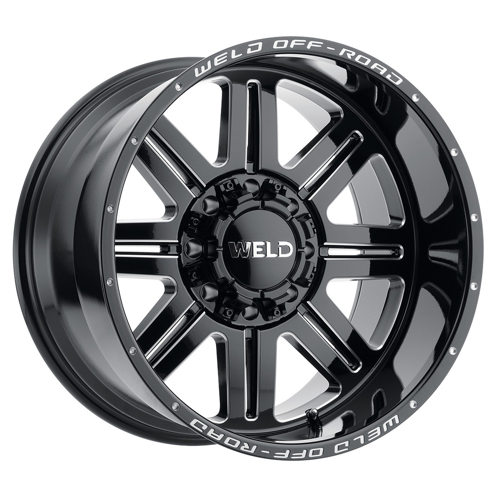 18x9 Chasm 8x165.1  ET00 BS5.00 Gloss BLK MIL 125.1