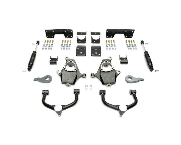1999-2006 (2007 CLASSIC) GM 4WD 3/5 LOWERING KIT W/ BOLT ON C-NOTCH