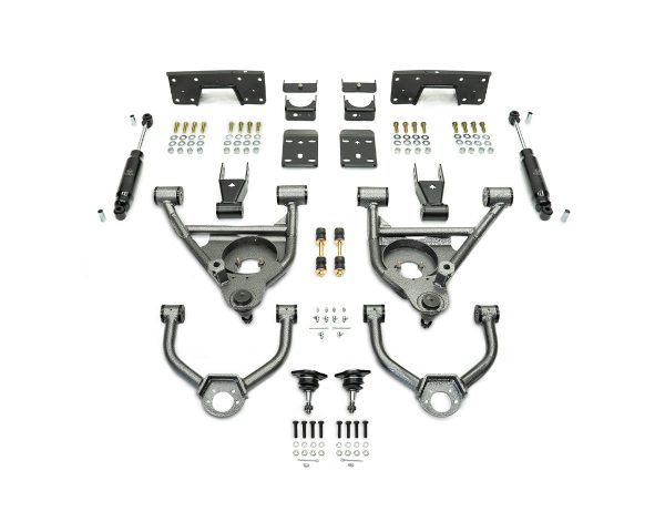 1999-2006 (2007 CLASSIC) GM 2WD 5/7 LOWERING KIT W/ BOLT ON C-NOTCH