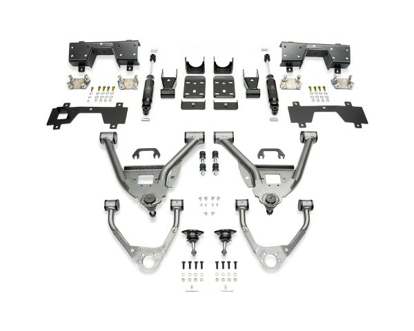 2007-2016 GM1500 (CAST) 5/7 LOWERING KIT SINGLE CAB W/ BOLT ON C-NOTCH