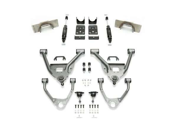 2007-2016 GM1500 (CAST) 5/7 LOWERING KIT EXTENDED/CREW CAB  W/ WELD ON C-NOTCH