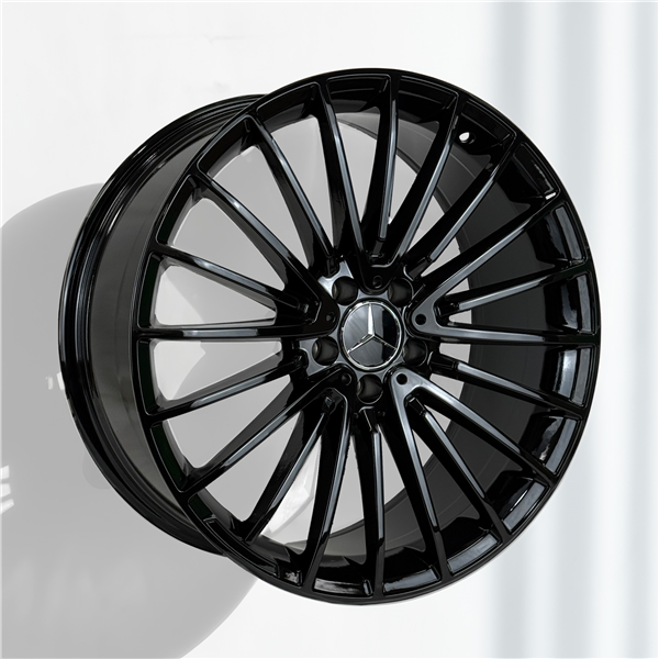 MERCEDES BENZ REPLICA AO2017Y 18X8+36 5X112 C.B 66.6 ALL GLOSS BLACK