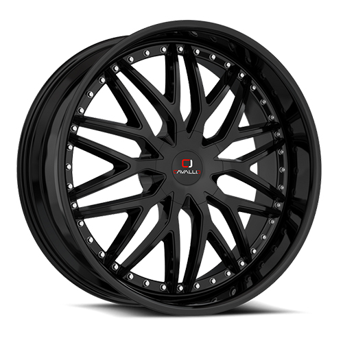 CAVALLO CLV-46 GLOSS BLACK 22X8.5 5X114.3/5X112 +38 +74.1 *NC*