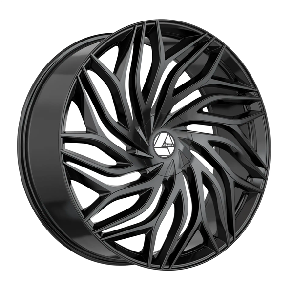 AZARA AZA-537 GLOSS BLACK 22X9.5 BLANK 5X/6X +15 +78.1 *NC*