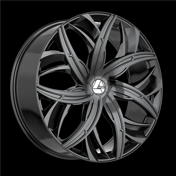 AZARA AZA-541 GLOSS BLACK 20X8.5 5X4.25/5X4.5 +35 +74.1 *NC*