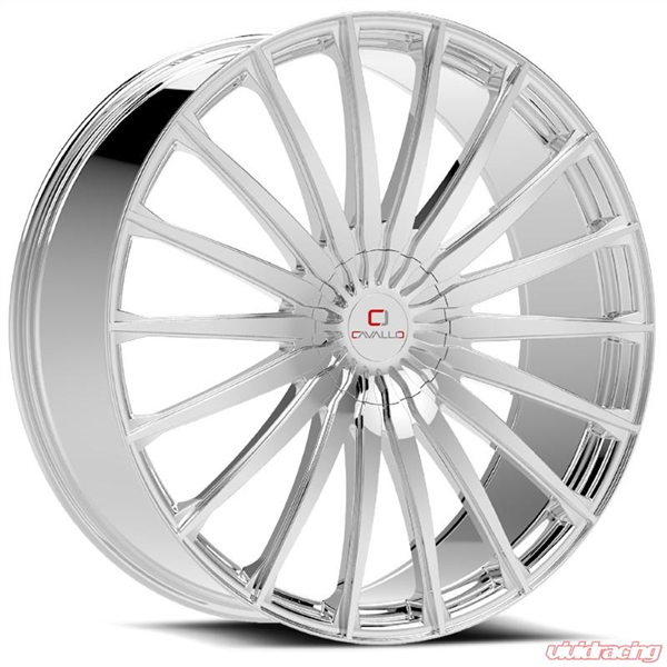 CAVALLO-CLV34 GLOSS BLACK MACHINED 20X8.5 5X114.3/5X120+35 +74.1 *NC*
