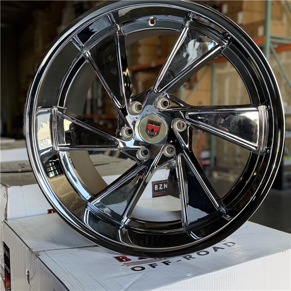 BZNUNI 6081 CHROME 22X9.5 6X139.7 +15 +78.1