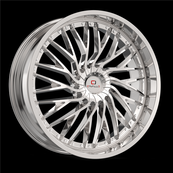 CAVALLO CLV-43 NANO CHROME 22X9.5 BLANK +15 +78.1 *NC*