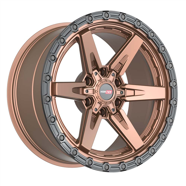 VORTEK VRT-602 MATTE BRONZE WITH BLACK BEAD RING 17X9.0 6X135/6X5.5 +12 +106.1 *NC*