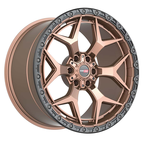 VORTEK VRT-603 MATTE BRONZE WITH BLACK BEAD RING 17X9.0 6X135/6X5.5 +0 +106.1 *NC*