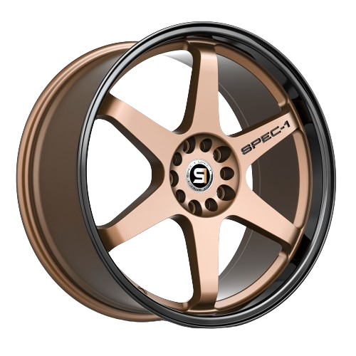 SPEC-1 RACING SPT-33 MATTE BRONZE & BLACK LIP 17X8.0 5X105/5X4.5 +38 +73.1*NC*