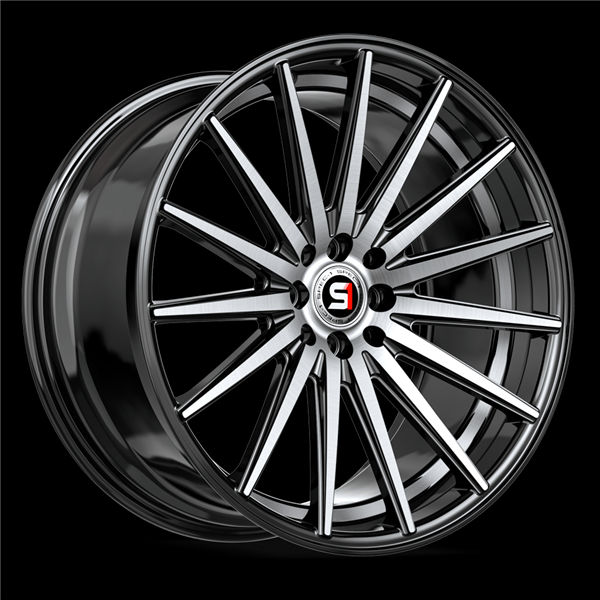 SPEC-1 SP-69 GLOSS BLACK MACHINED & UNDERCUT 18X8.0 5X112/5X4.5 +38 +73.1 *NC*