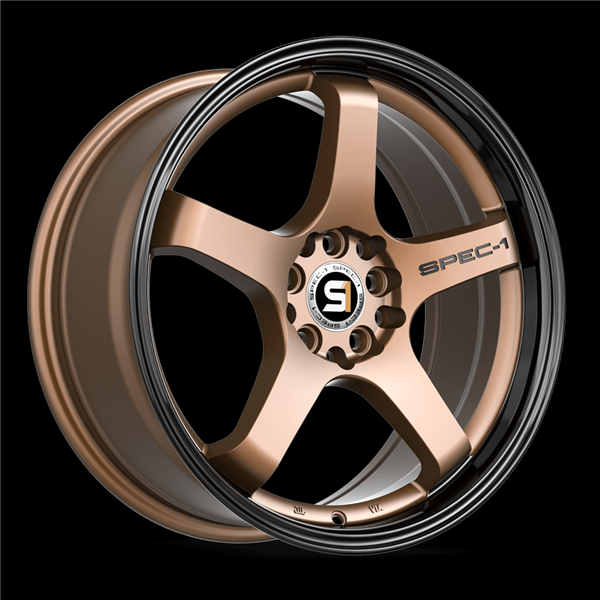 SPEC-1 SPT-31 MATTE BRONZE & BLACK LIP 18X8.5 5X100/5X4.5 +38 +73.1 *NC*