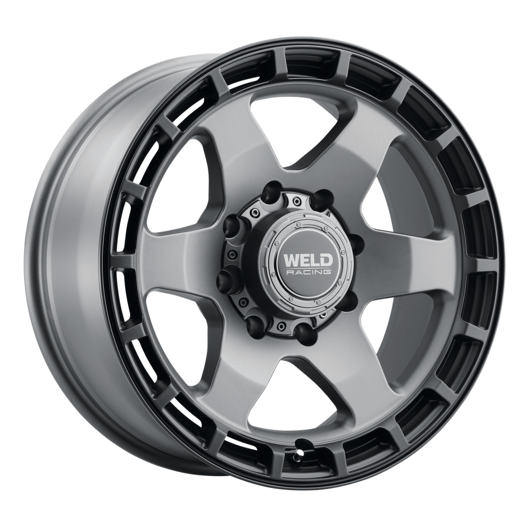 20x9 Ridge 8x165.1  ET00 BS 5.00 Satin Gunmetal / Satin Black 125.1