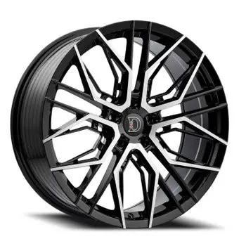 DEFY-WHEELS D05 GLOSS BLACK MACHINE 20X8.5 5X4.75 +32 +73.1