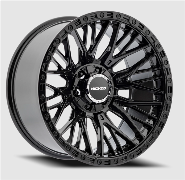 WICKED OFFROAD W827 FULL GLOSS BLACK 20X10 6X135/6X139.7 -18MM 106.1