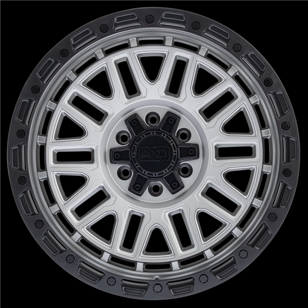 AXD-OFFROAD AS6 SILVER MACHINED 17X9.0 6X5.5 +00 +106.1