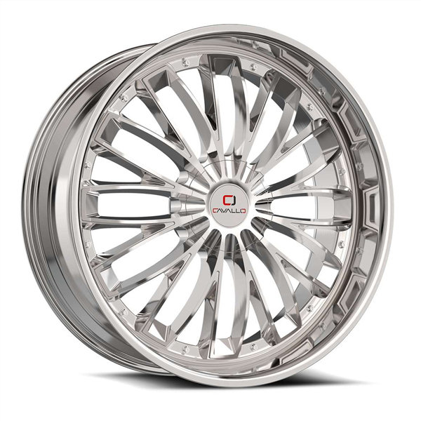CAVALLO CLV-42 NANO CHROME 18X8.0 5X108/5X114.3 +35 +74.1 *NC*