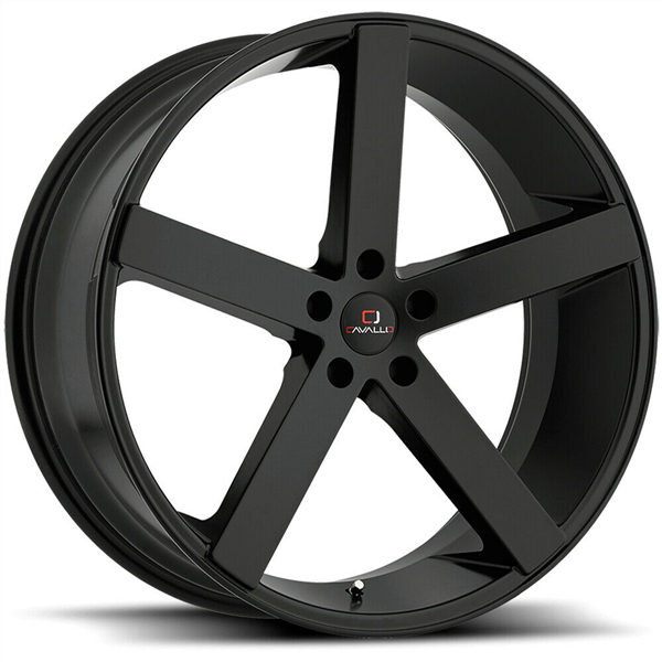 CAVALLO CLV-5 GLOSS BLACK 22X9.0 5X115 +18 +74.1 *NC*