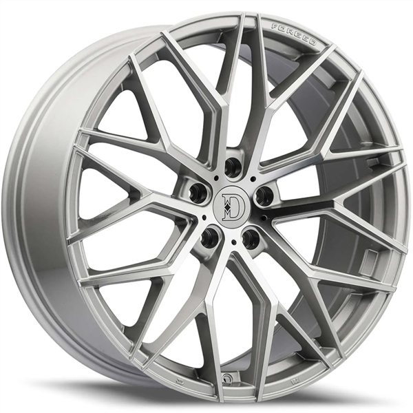 DEFY-WHEELS D07 SILVER MACHINE FACE 20X8.5 5X120 +35 +72.6