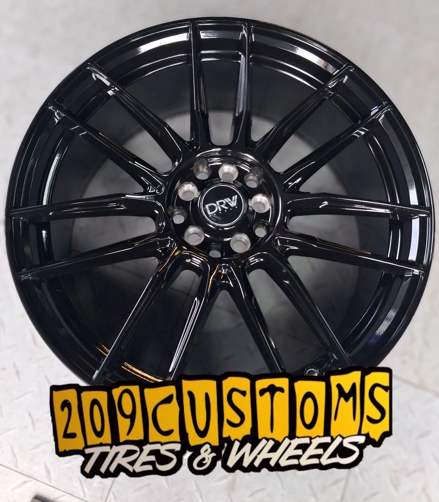 (SET OF 4)18" WHEELS DRW D22 5X114.3 + 5X100 GLOSS BLACK TOYOTA, ACURA, LEXUS, SCION, NISSAN, CIVIC, ACCORD FREE SHIPPING