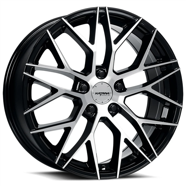 KATANA RACING KR10 18X8 5X114.3 +40 C.B 73.1 GLOSSY SILVER MACHINE FACE
