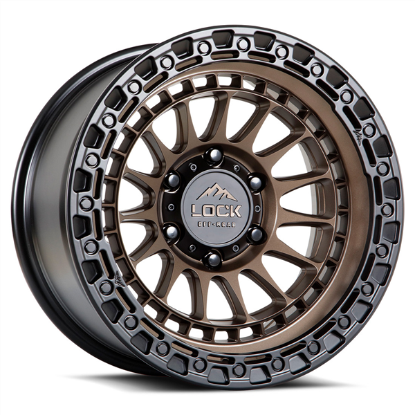 LOCK OFFROAD MOJAVE 17X9-12 6X139.7 CB-106.2 MATTE BRONZE W/MATTE BLACK RING