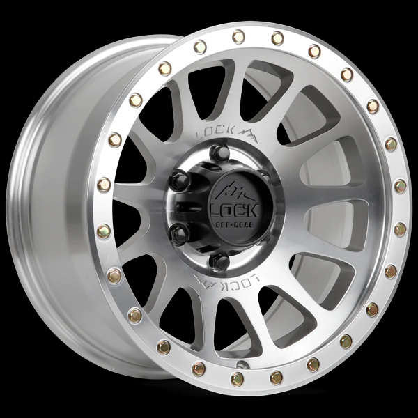 LOCK OFFROAD YOSEMITE 17X9 6X139.7 +0 C.B 106.2 MACHINE WITH CLEAR COAT