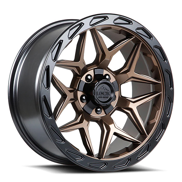 LOCK OFFROAD MATRIX 17X9 6X135/139.7 -12 C.B 106.2 MATTE BRONZE WITH MATTE BLACK RING