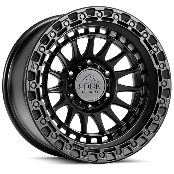 LOCK OFFROAD MOJAVE 17X9 6X135 +0 C.B 87.1 MATTE BLACK WITH MATTE BLACK RING