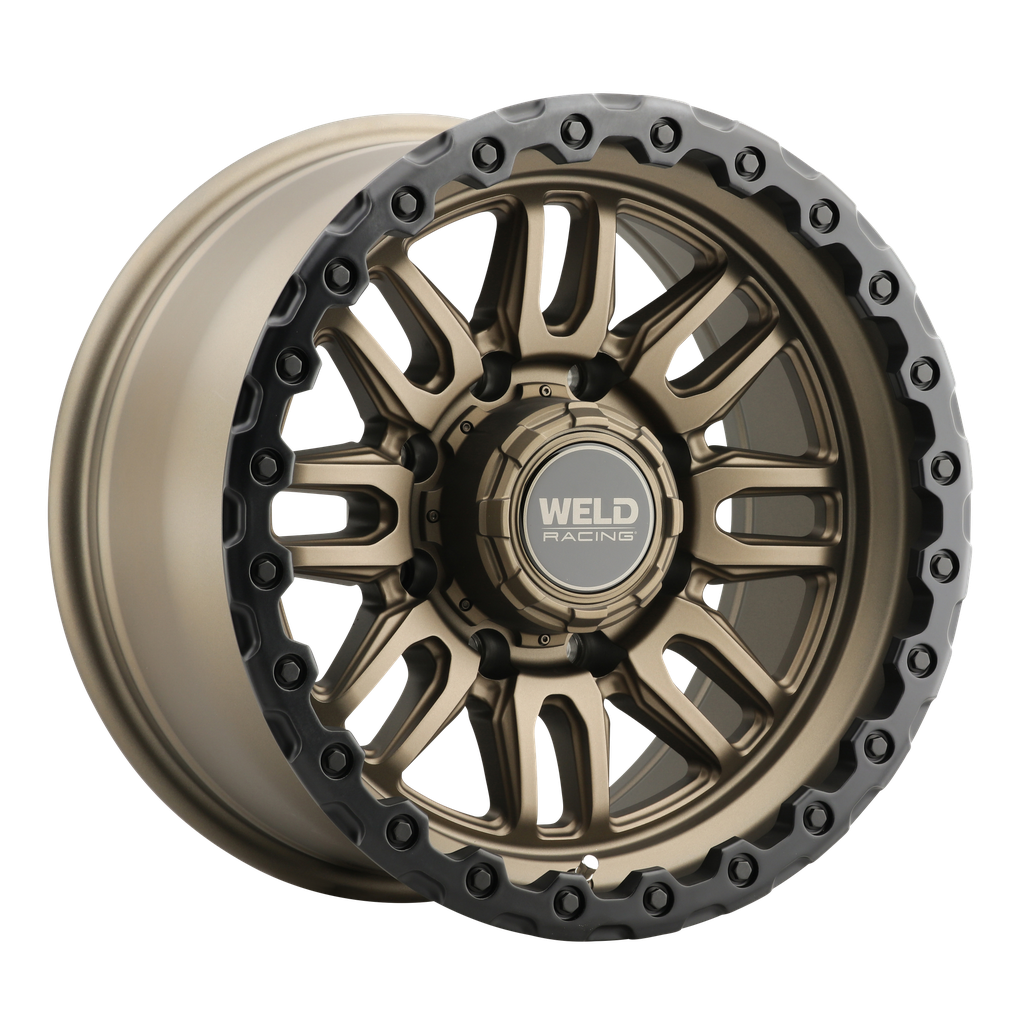 17x9 Swift 8x180  ET-12 BS 4.50 Satin Bronze - Satin Black Ring 124.3