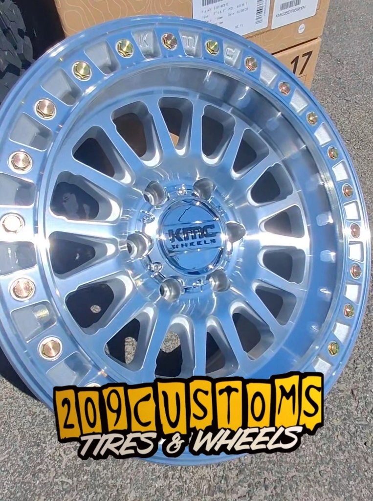 17" wheels 17x8.5 KMC KM552 IMS 6x5.5 (-10mm) Set of 4 SILVERADO TAHOE SIERRA TOYOTA TACOMA 4RUNNER