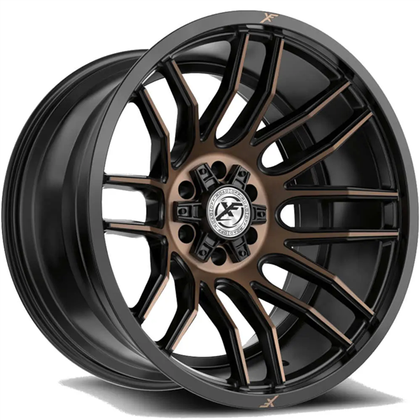 XF OFFROAD-XF232 SATIN BLACK & BRONZE MACHINED DDT 20X9.0 6X1356X139.7 +12 +106.4 *NC*