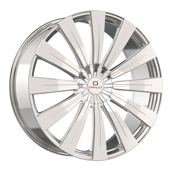 CAVALLO CLV-49 NANO CHROME 22X8.5 5X112/5X114.3 +38 +74.1 *NC*