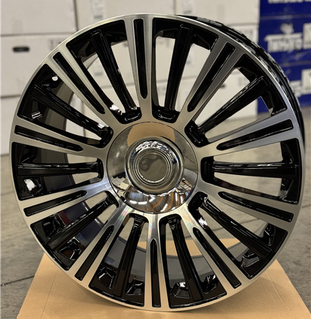 O.E. REVOLUTION CAD-35 GLOSS BLACK & MACHINED 22X9.0 6X5.5 +31 +78.1 *NC*