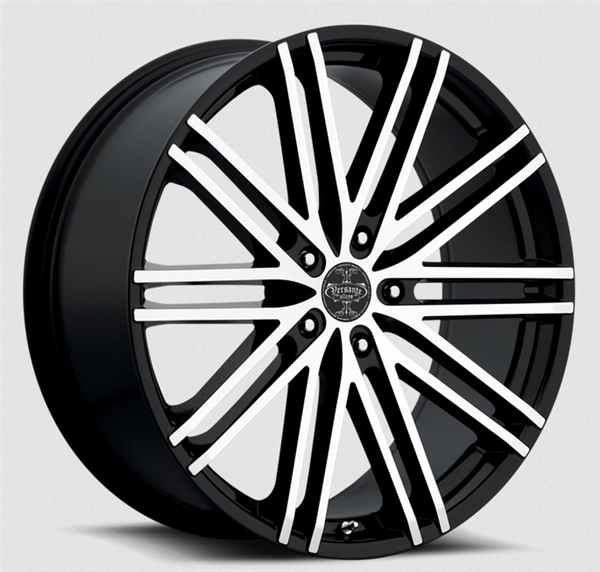 VERSANTE 227 22X9+15 5X115 MACHINE BLACK (NO CAP)