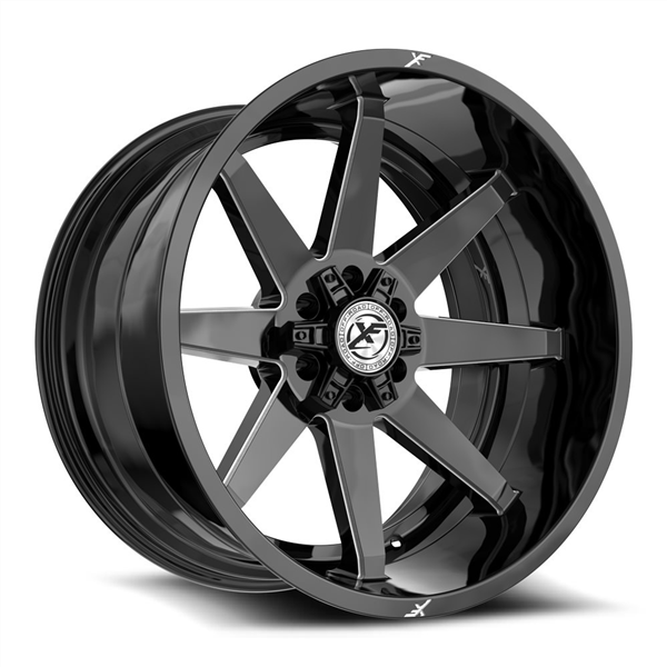 XF OFFROAD XF-236 GLOSS BLACK & MILLED 20X9.0 6X135/6X139.7 +0 106.40 *NC*