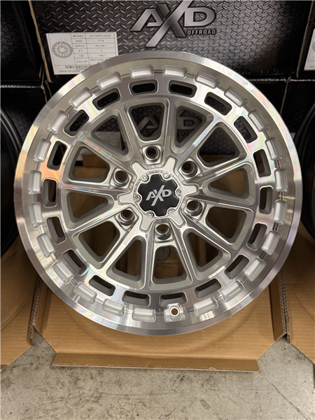 AXD-OFFROAD AS8 SILVER MACHINED 17X9.0 6X139.7/6X5.5 +00 +106.1