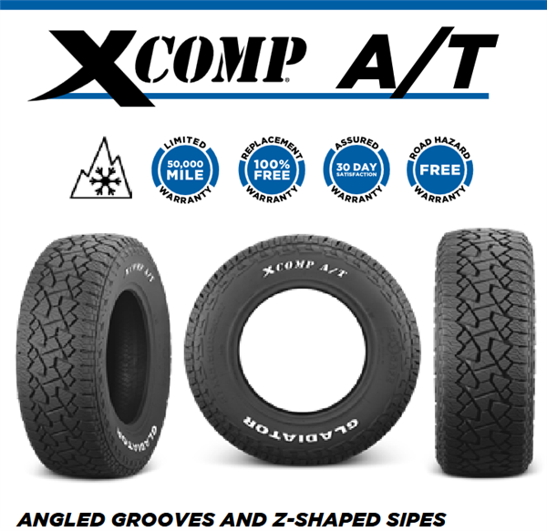 LT275/70R18 GLADIATOR X COMP A/T 125/122 10PLY