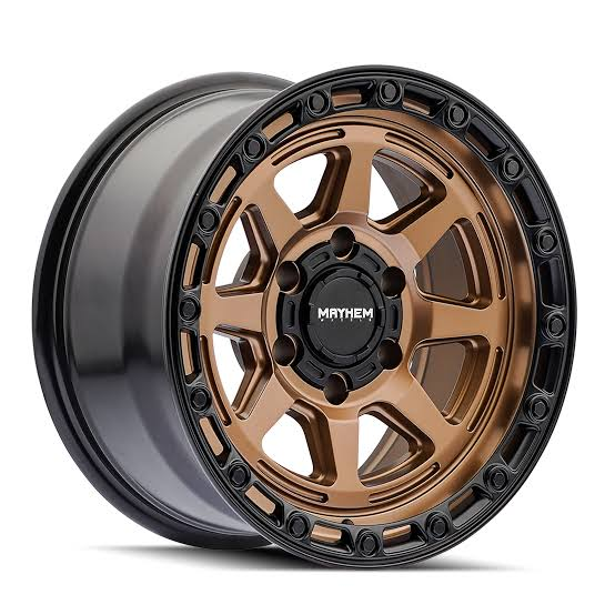 MAYHEM RIDGELINE 8306 SATIN BRONZE/BLACK LIP 17X8.5 6X139.7 -6ET +106