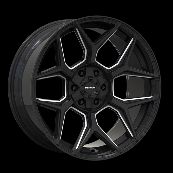 MAYHEM VANQUISH 8119 GLOSS BLACK MILLED 22X10 6X135/6X139.7 -19 +106