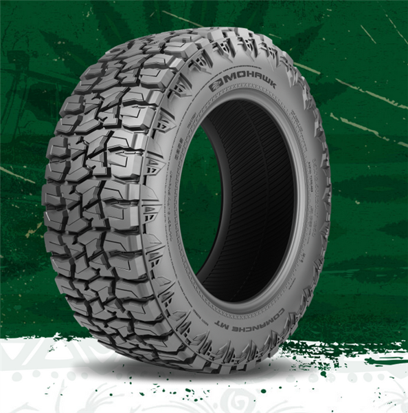 33X12.50R22LT MOHAWK COMANCHE M/T 114Q 12PLY 80PSI 50K + ROAD HAZARD**12PLY