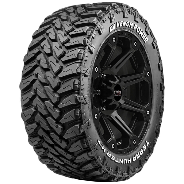 LT35X12.50R22 VENOM TERRAIN HUNTER M/T 10PLY 117Q RWL M+S***50K***WHITE LETTER