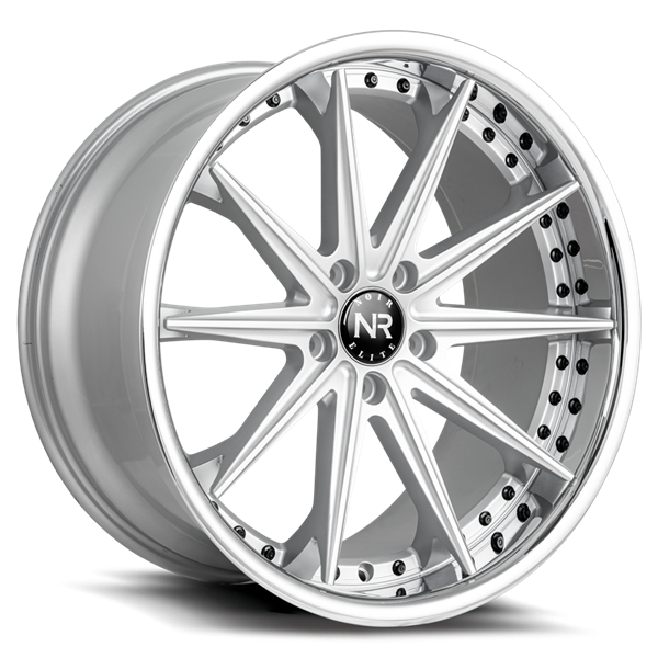 20X10 NOIR ELITE NO 100 5X120 40MM C.B 72.56 SEMI M/SILVER W/ SS LIP