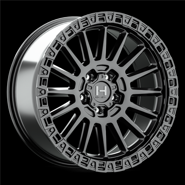 17X9 HOSTILE H137 5X127 -12MM C.B 78.1MM (ASPHALT) SATIN BLACK