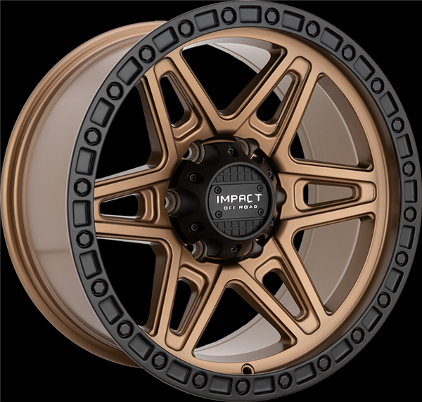 17X9 IMPACT OFFROAD 881 5X127 -12MM (78.1MM) BROZE WITH BLACK BEAD