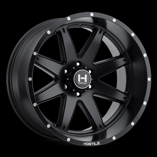 20X10 HOSTILE 109 5X139 -19MM (87MM) ASPHALT (SATIN BLACK)