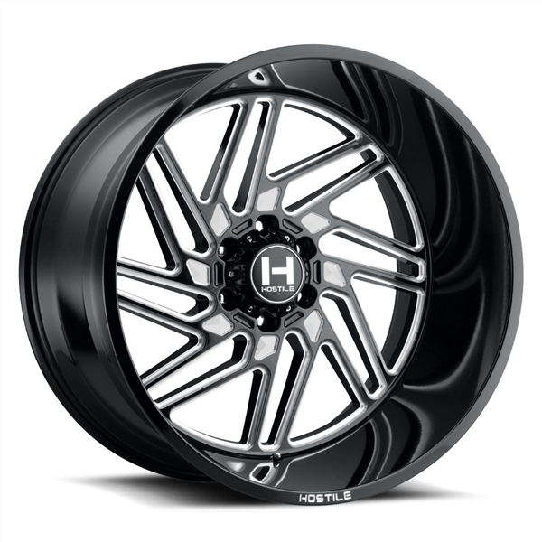 20X10 HOSTILE H116 6X139.7 -19MM C.B 106.1 BLADE CUT (BLACK MILLED)
