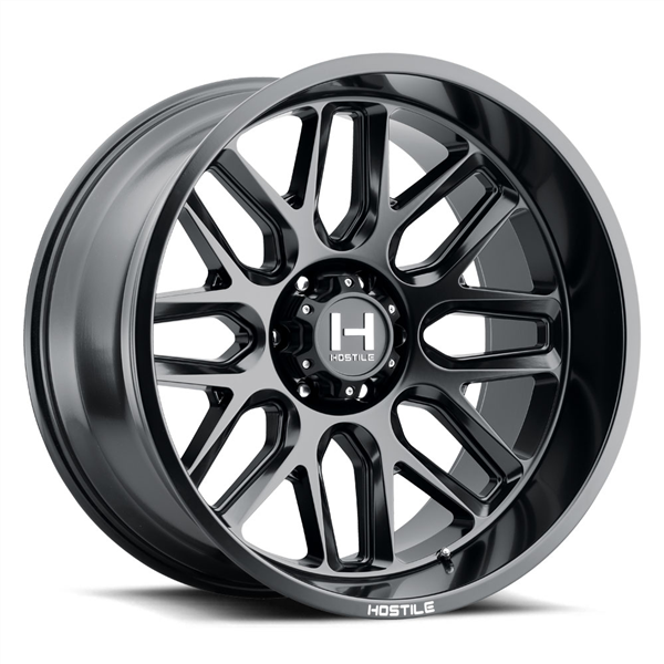 20X10 HOSTILE H120 5X127 -19MM C.B 78.1 ASPHALT ( SATIN BLACK )